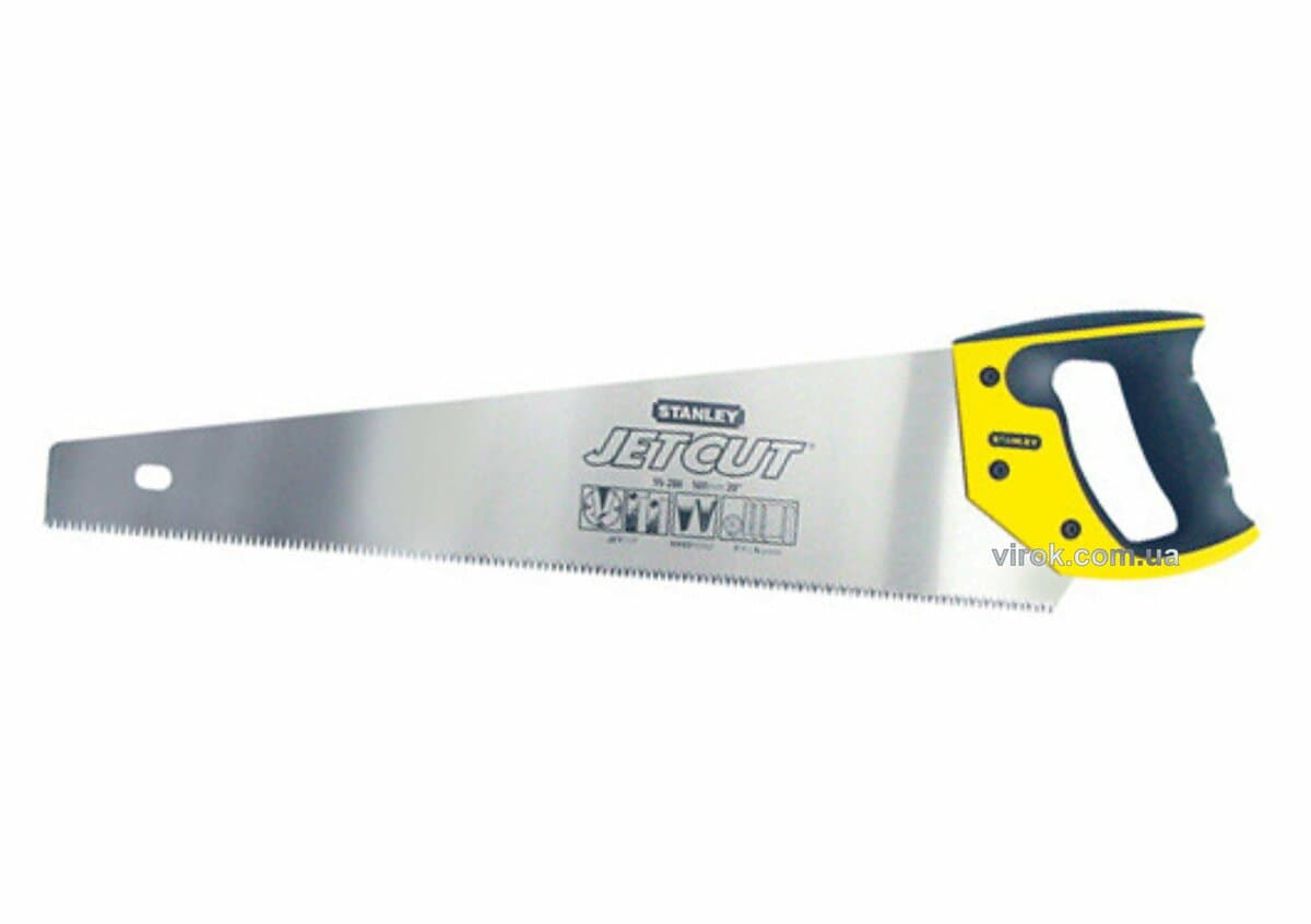 Ножівка по дереву STANLEY "Jet-Cut HP" : L= 550 мм, 7 зуб/1"