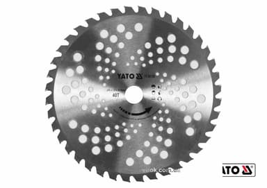 Ніж до газонокоси YATO: Ø= 255 x 25.4 мм, 40 зубів. YT-85001, YT-85003 [20/40]