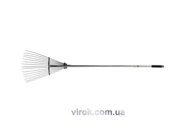 Граблі тип "віяло" дротяні розсувні FLO з держаком, l= 530 мм [24]