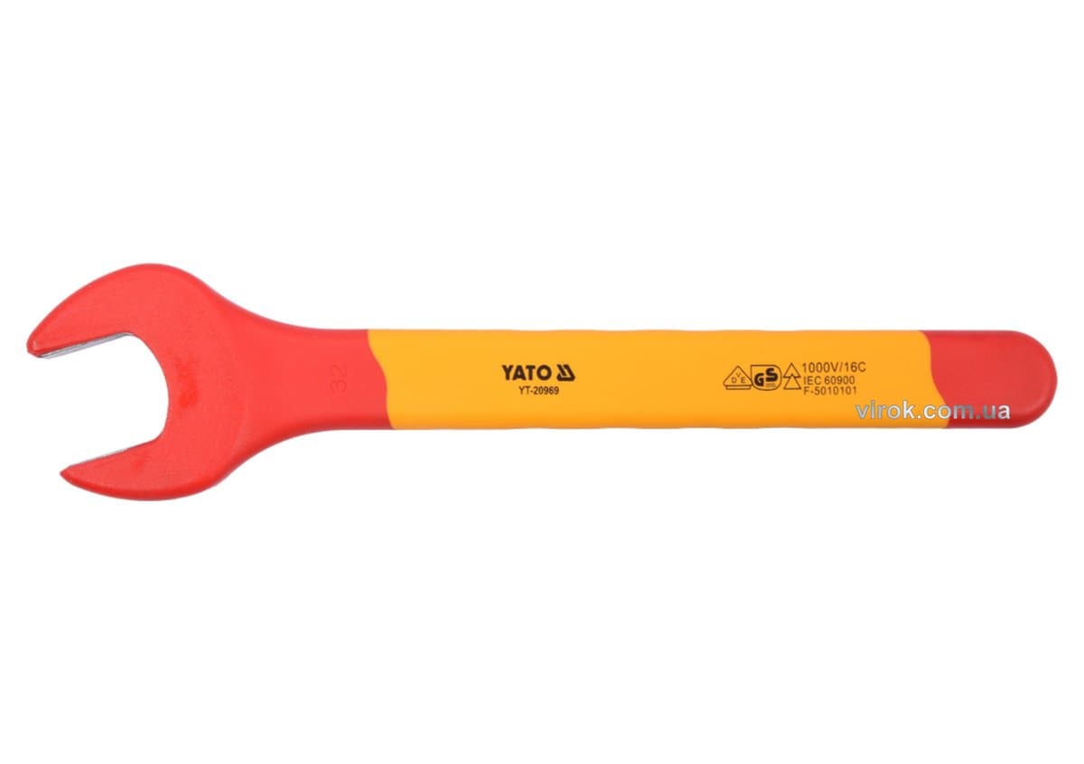 Ключ ріжковий електрика VDE YATO : М32 мм, до 1000V(DW)