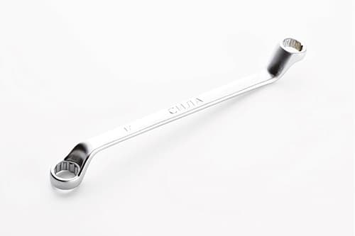 Ключ накидний двосторонній CrV 16x17мм СИЛА