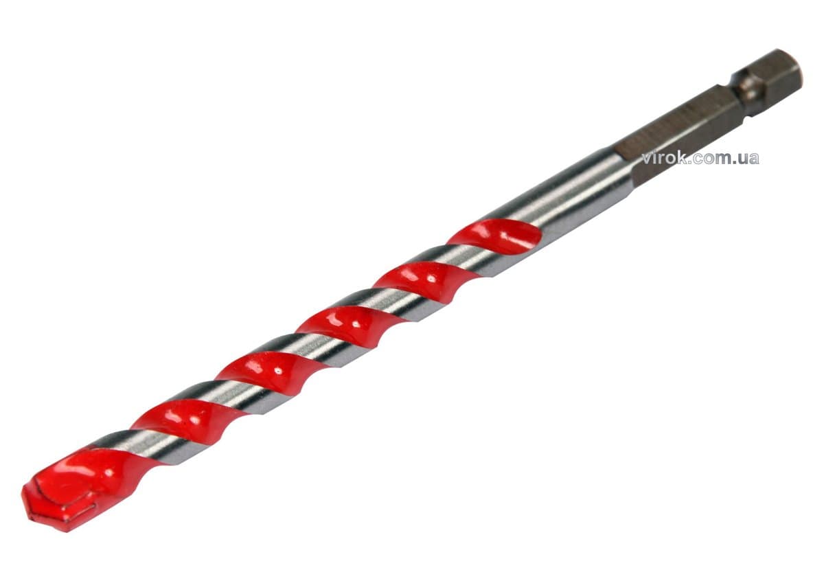 Свердло універсальне YATO: YG6X, Ø= 8 мм, l= 100/45 мм, HEX-1/4" [50/200]
