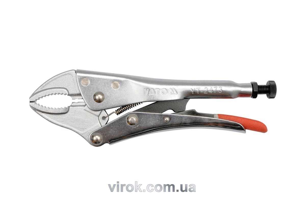 Кліщі затискні YATO : Cr-Mo, L= 250 мм, Ra= 0-42 мм [6/24]
