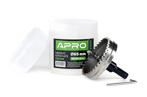 Свердло корончате HSS/М2 Ø65мм APRO