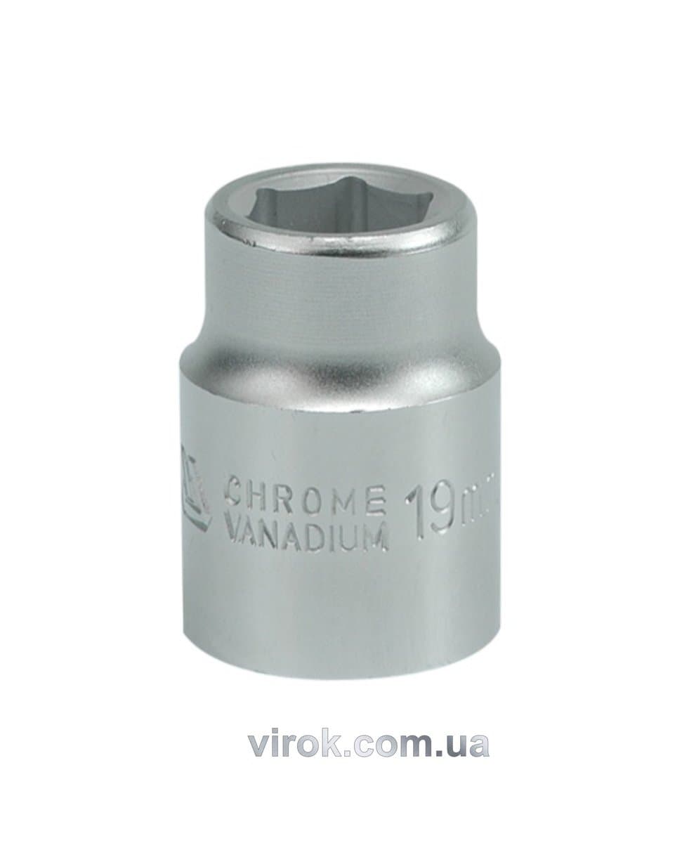 Головка торцева 6-гранна YATO : квадрат 3/4", М= 19 мм, L= 50 мм [12/96]