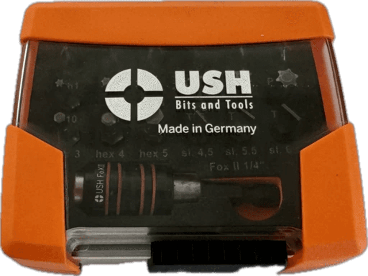 Насадки викруткові USH Industry: з магнітним тримачем, PH, PZ, SL, Torx, HEX, 19 ел