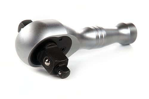 Ключ-тріскавка з металевою ручкою 2-х сторонній CrV 1/2, 3/8, 1/4 72Т APRO