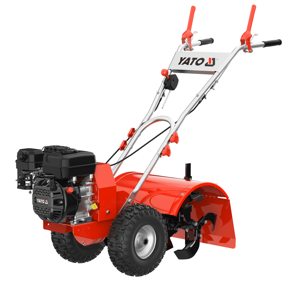 Культиватор бензиновий YATO: двигун- 6,5 КС, ширина борозни- 41 см, глибина- 254 мм, бак-1,2л
