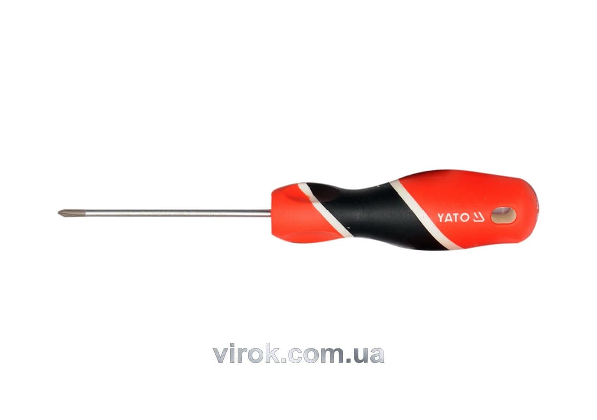 Викрутка хрестова YATO : "Philips" PH0 х 100 мм [12/96/384]