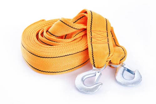 Трос буксирувальний 5м*60мм 5т (посилений з подвійною пряжкою) (гак) (в блістері) СИЛА