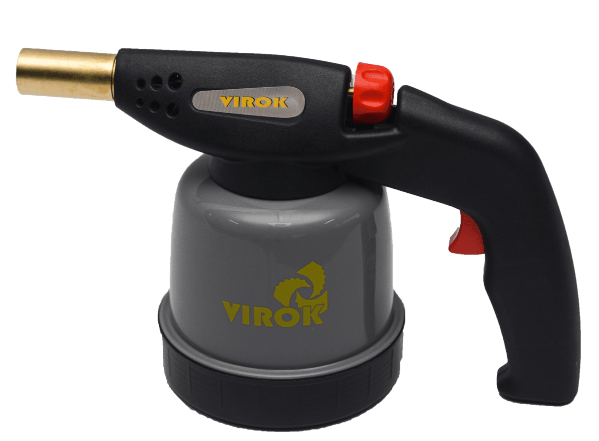 Лампа паяльна газова VIROK з п`єзопідпалом , під балон 190 г [6]