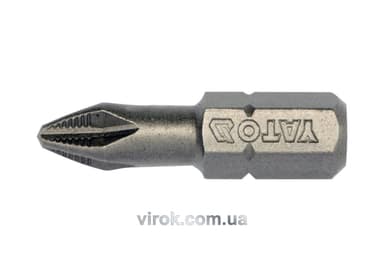 Насадка викруткова YATO : "Philips" PН2 x 25 мм. HEX 1/4". 10 (Уп/Шт.) [25/200]