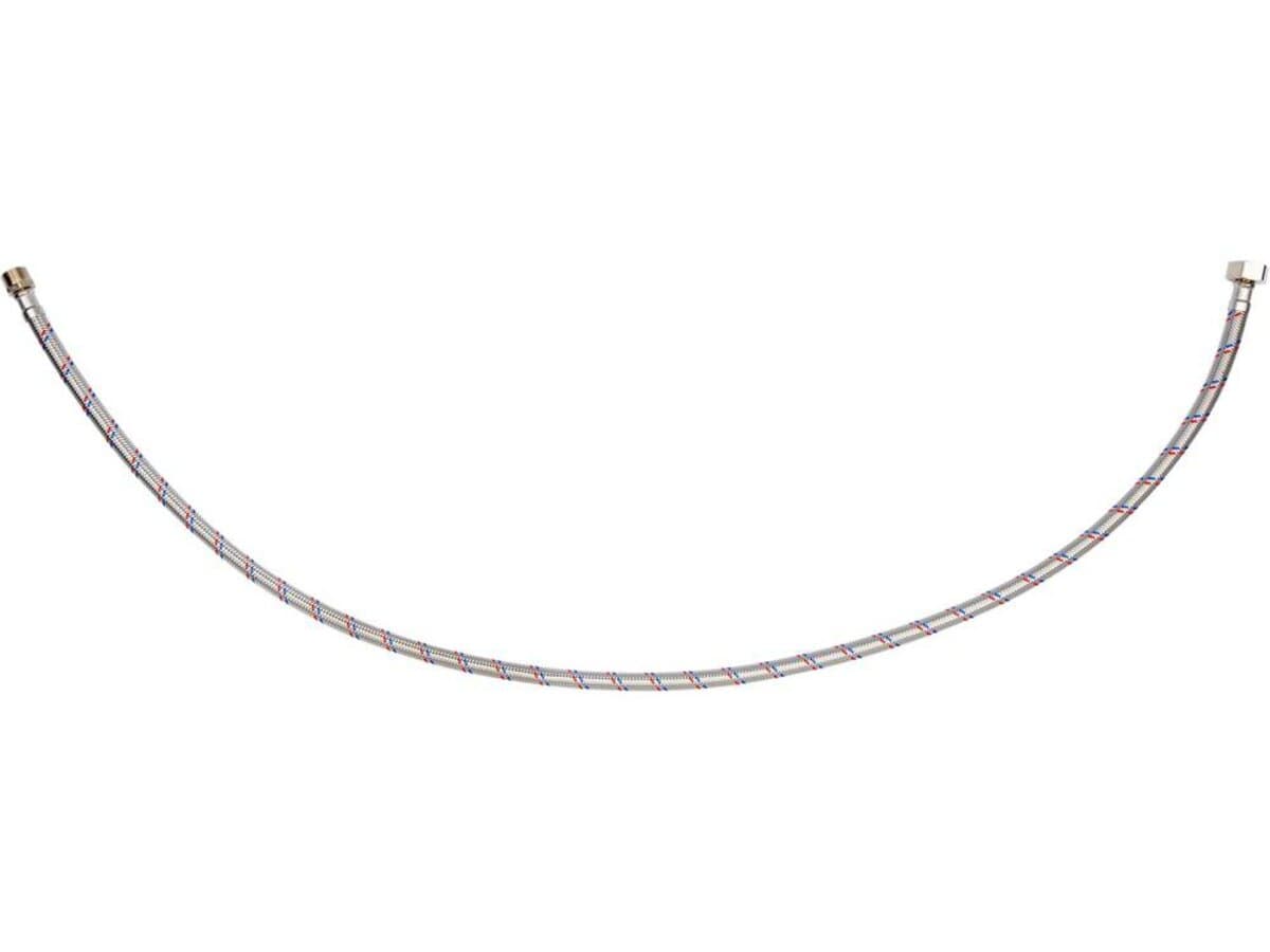 Шланг водопровідний з опліткою з нерж сталі FALA l= 1000мм, Ø= 8/12, з'єднання F-1/2" х M-3/8" 1 МПа