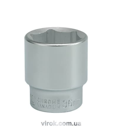 Головка торцева 6-гранна YATO : квадрат 3/4", М= 36 мм, L= 60 мм [6/36]