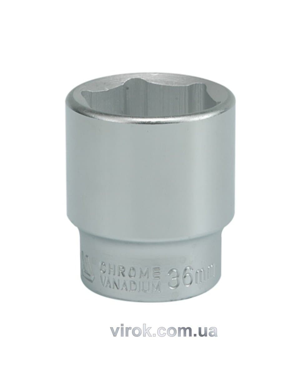 Головка торцева 6-гранна YATO : квадрат 3/4", М= 36 мм, L= 60 мм [6/36]