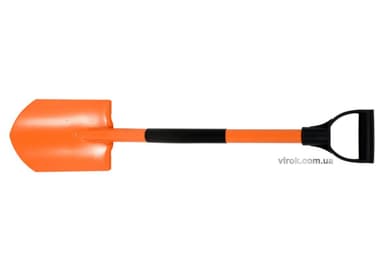 Лопата саперна FLO (штикова) 17,5 х 25 см з металевим держаком і DY ручкою [200]