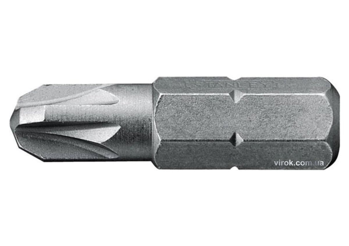 Насадка викруткова STANLEY : "Pozidriv" PZ3 х 25 мм. 25 (Шт/Уп.)