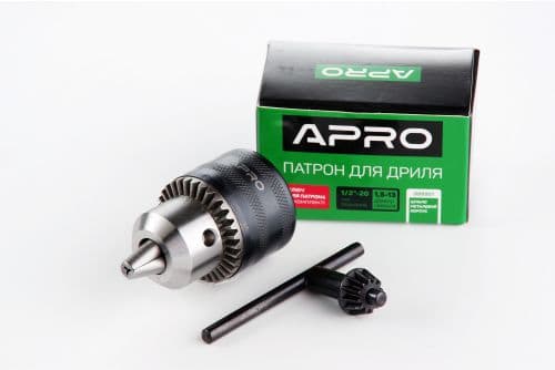 Патрон для дрилі з ключем 1/2-20, 1,5-13мм APRO