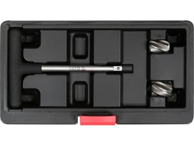 Фрези для гнізд датчиків ABS YATO, з тримачем- 1/4", Ø= 15х23 і 18х23 мм, кпл. 3 елем. [50]