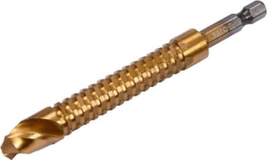 Свердло фрезерувальне по металу YATO : HSS-TIN, Ø= 12 мм, l= 115 мм, HEX - 1/4" [50/200]