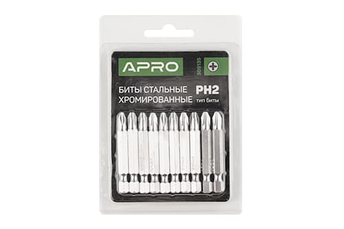 Біта РH1*50мм хром (10шт/уп) APRO