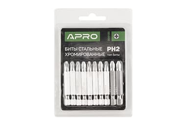 Біта РH1*50мм хром (10шт/уп) APRO