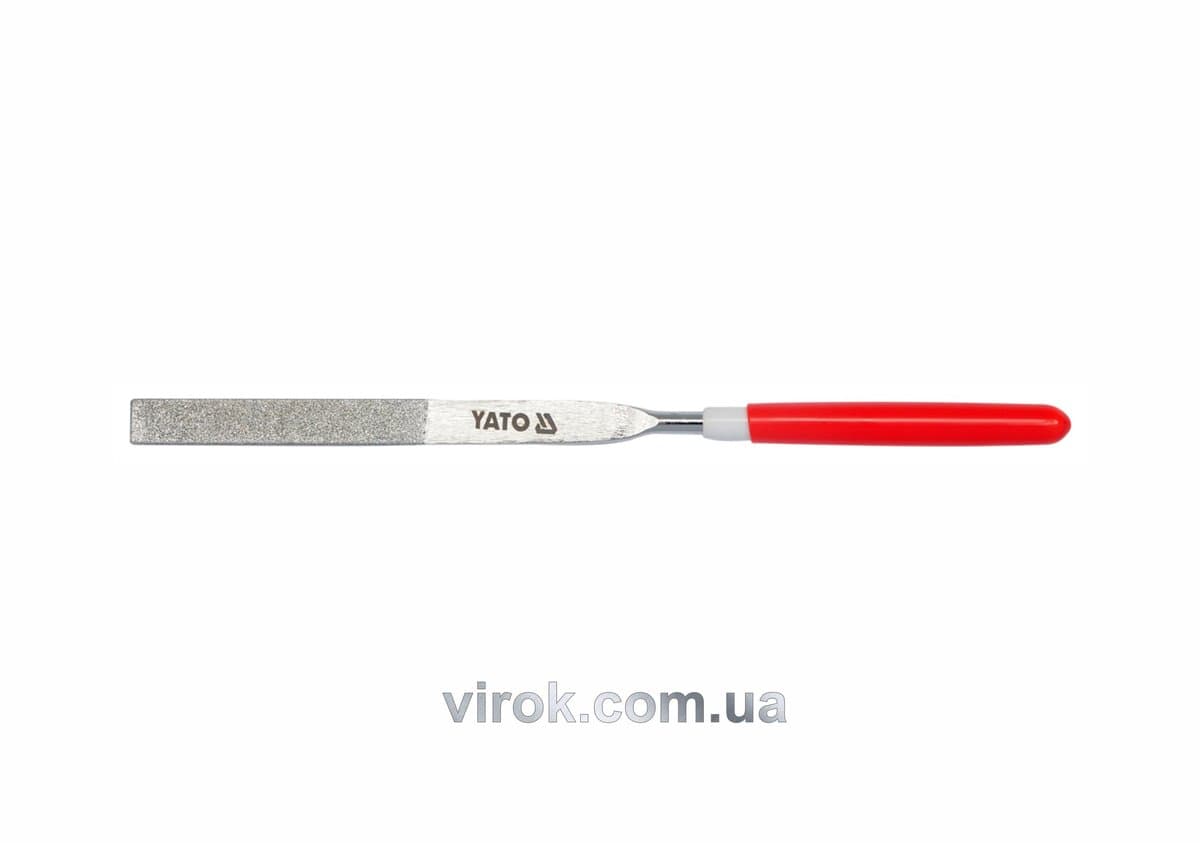 Надфіль алмазний YATO плоский, l= 160/50 мм, b= 4 мм [80/800]