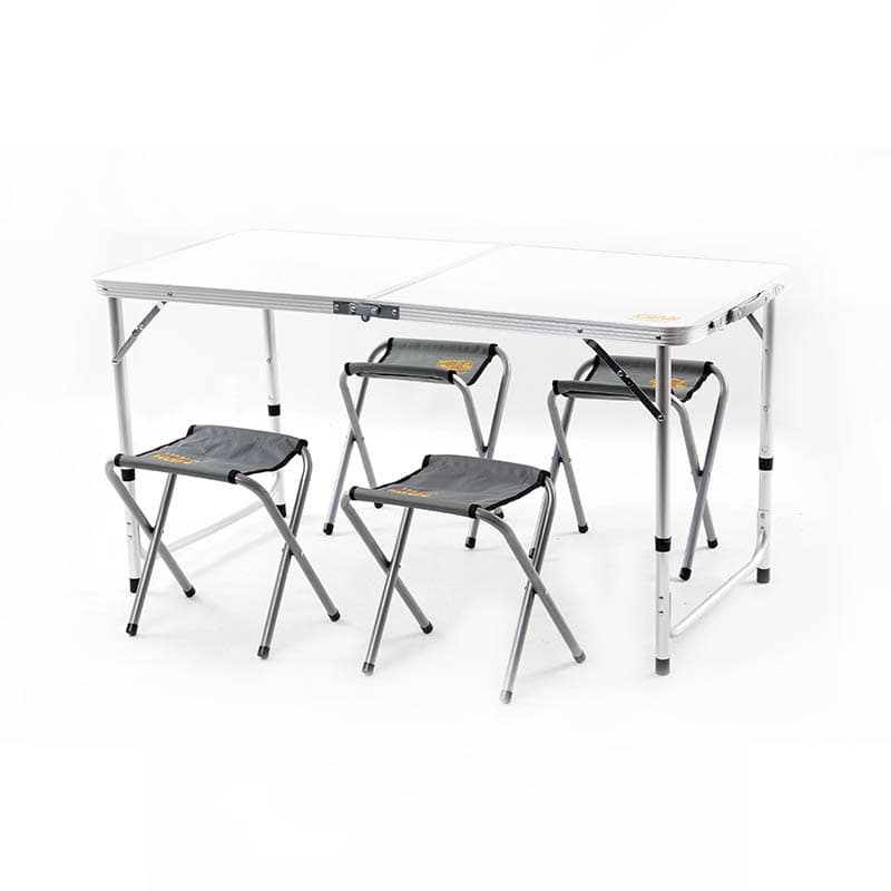 СИЛА Набір меблів пікніковий на 4 людини (стіл-чемодан + 4 стільця) 120 х 60 х 70 см
