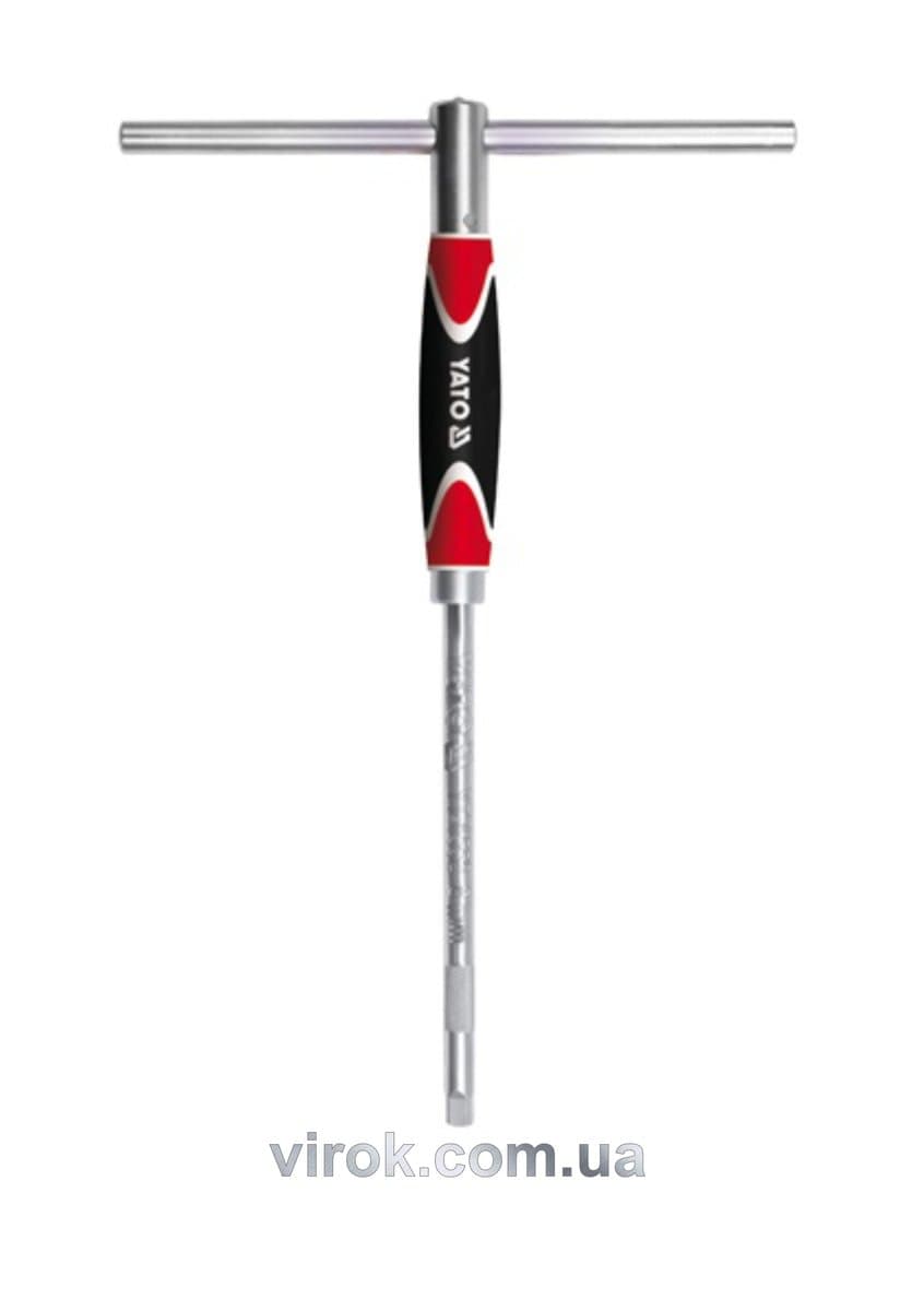 Вороток до торцевих головок YATO : тип "T", з квадратом- 1/2", L=310 мм [10/10/40]