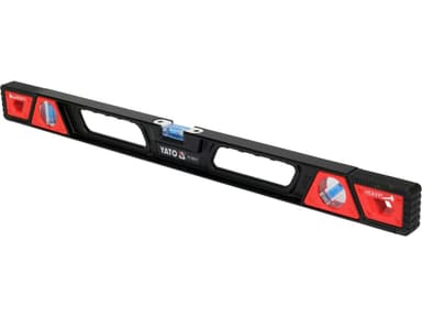 Рівень ударостійкий з магнітами YATO: L= 60 см. 3 капсули в алюмінієвому корпусі, 2 ручки [20]