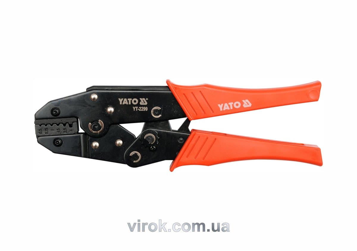 Кліщі для обтискання і зачистки проводів YATO, L=230 мм. 20-12(AWG), 0.5-4 мм2 [5/30]
