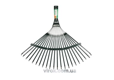 Граблі тип "віяло" металеві FLO з плоским зубом, l= 425 мм [60]