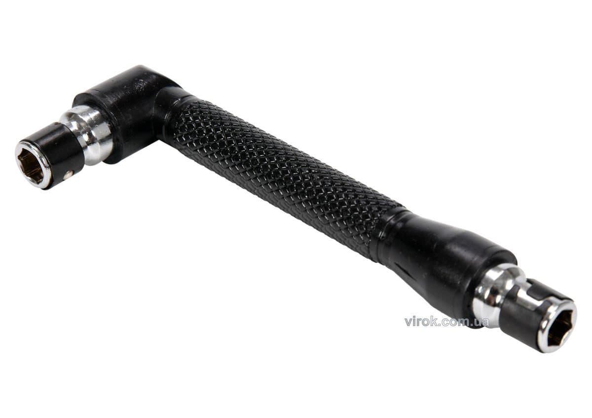 Тримач насадок викруткових двосторонній YATO : 1/4", кут- 90°, l= 105 мм. [60/240]