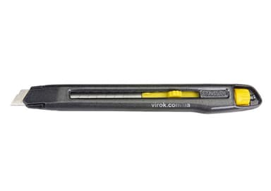 Ніж STANLEY Interlock з висувним лезом з відломними сегментами : M= 18 мм, L= 165 мм.