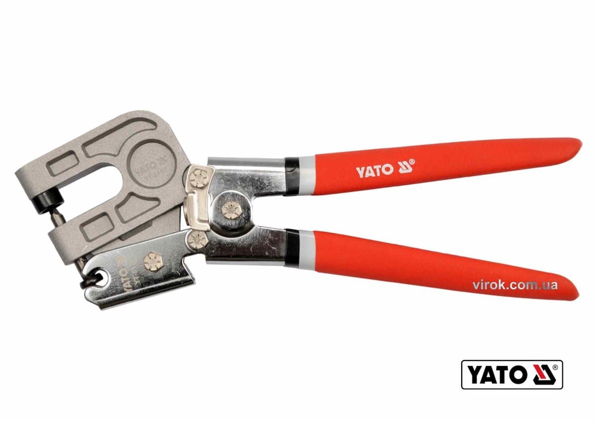 Кліщі для з'єднання металевих профілів t≤ 0.8 мм YATO : L=275 мм [6/24]