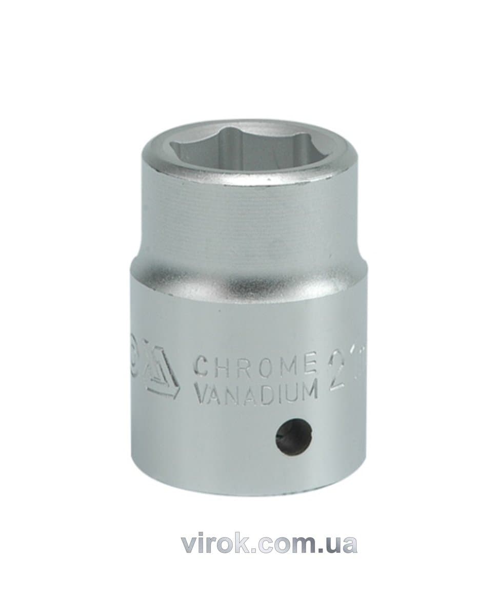 Головка торцева 6-гранна YATO : квадрат 3/4", М= 21 мм, L= 50 мм [12/96]