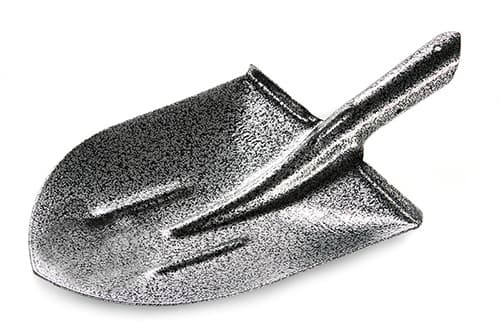 Лопата штикова Американка 240×290×425мм молоткове покриття СИЛА