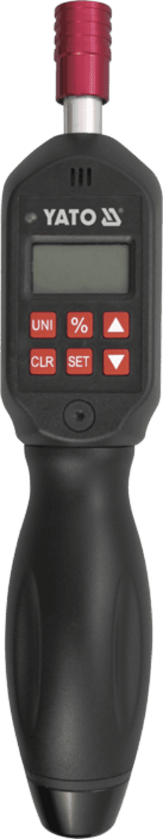 Викрутка динамометрична з цифровим дисплеєм YATO 6-гран. тримач 1/4", F= 0,3- 3 Нм, l= 215 мм