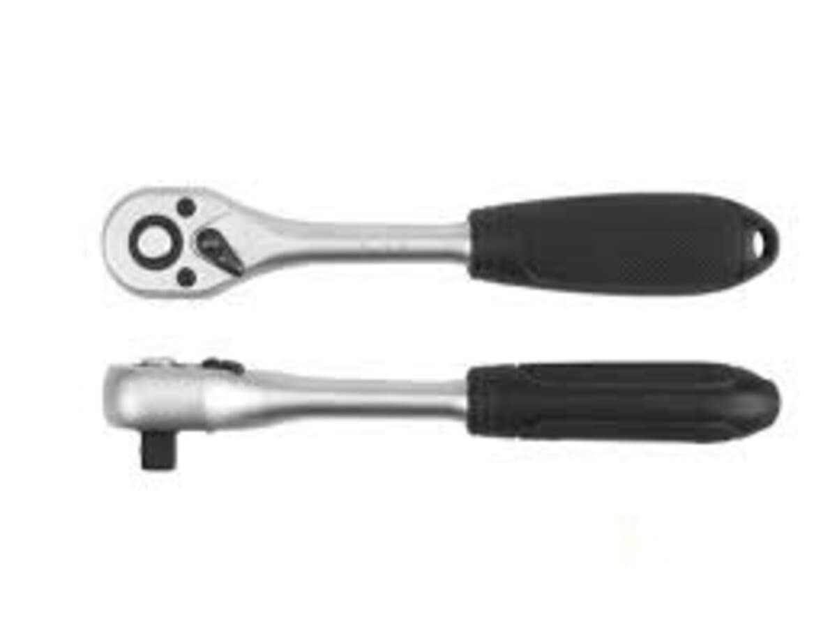 Тріщатка YATO : квадрат M=3/8"(9,5 мм), L=188 мм, платикова ручка [6/24/48]