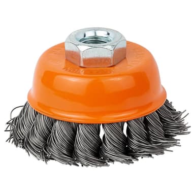 SIGMA Щітка для металу торцева (чашка) Ø 65 мм М14 × 2 мм (плет. дріт, сталь) Grad
