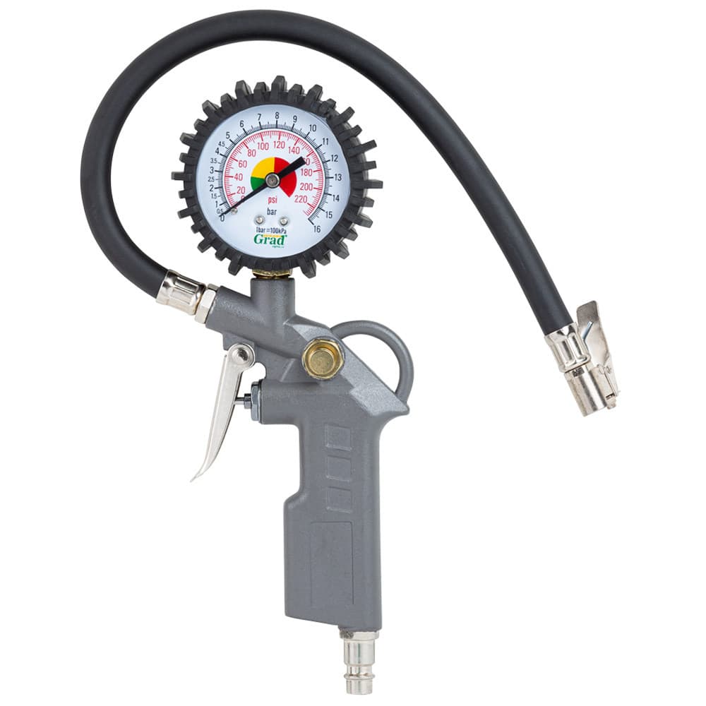 SIGMA Пневмопістолет для підкачування з хутром.манометром Ø 62 мм 12бар 200 л/хв шланг 340 мм Grad