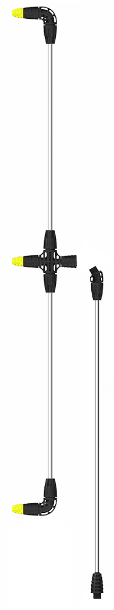 Штанга з 3 форсунками MAROLEX : 60 см (P049.011)(hobby,profession,profession+,titan,movi,x-line)