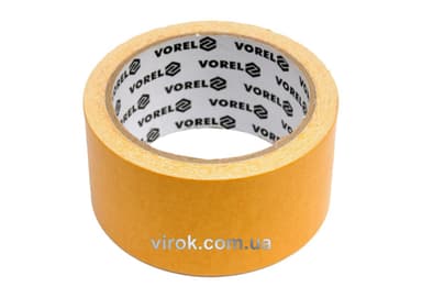 Стрічка самоклеюча VOREL армована 2-стороння, 50мм x 5м [48]