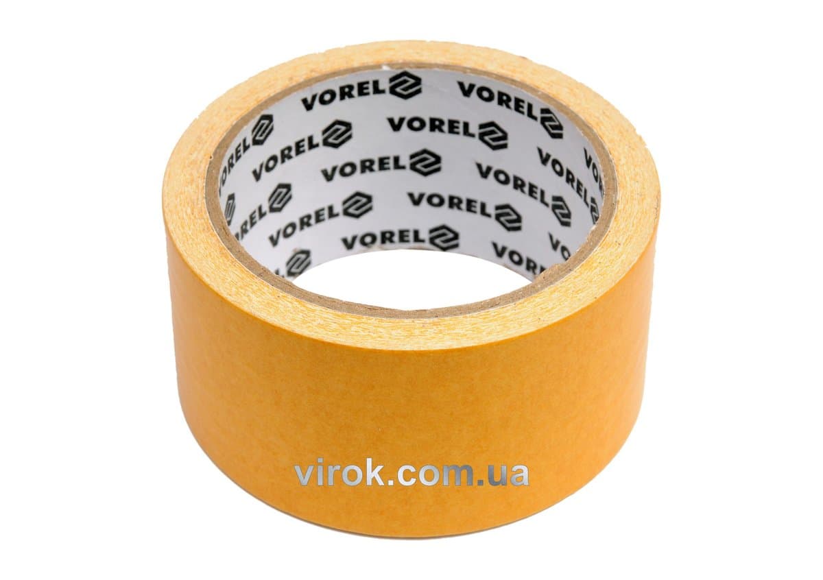 Стрічка самоклеюча VOREL армована 2-стороння, 50мм x 5м [48]