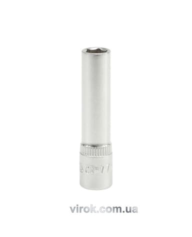 Головка торцева 6-гранна YATO : подовжена, квадрат 1/4", М= 7 мм, L= 50 мм [24/240/480]