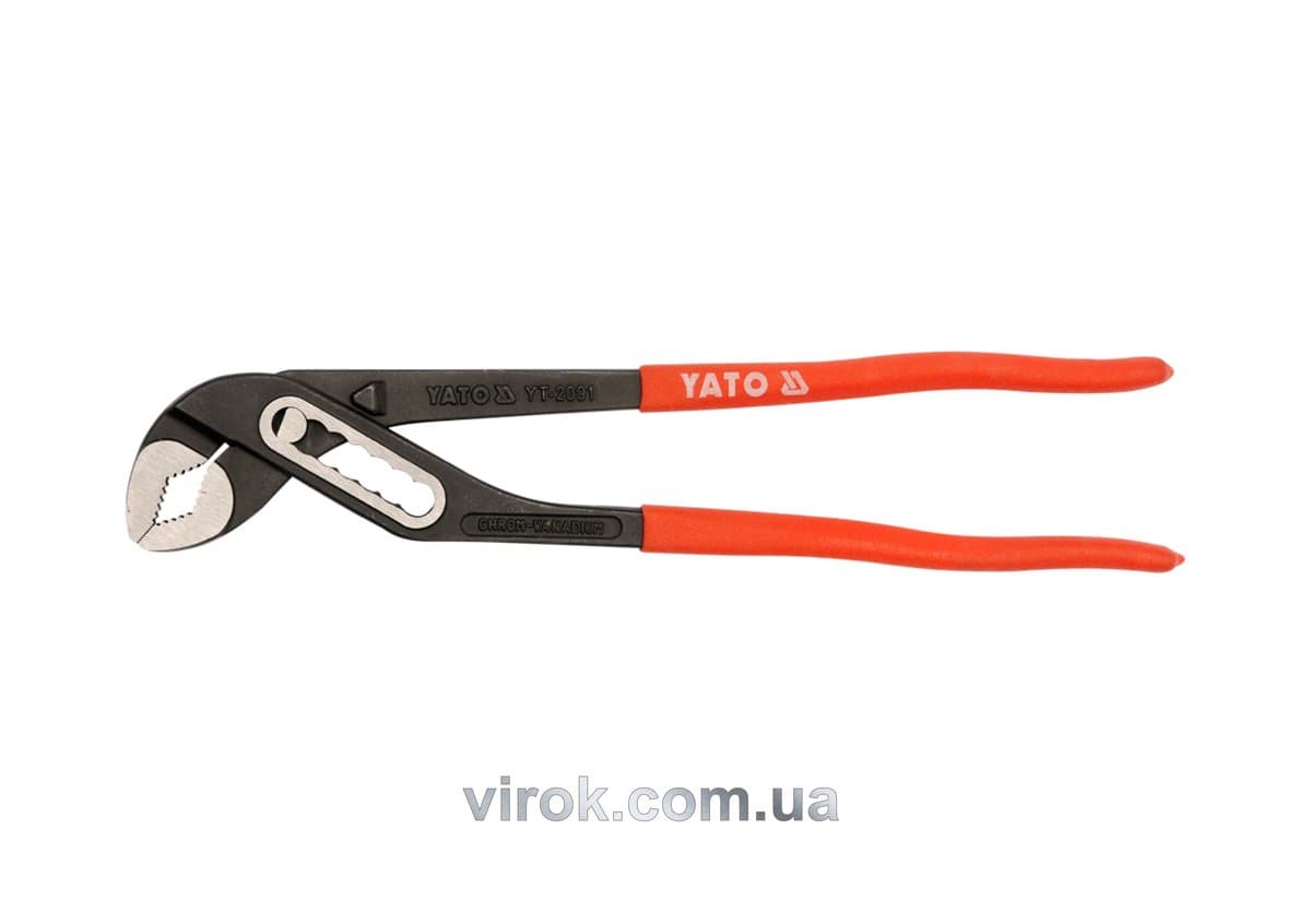 Кліщі переставні YATO : L= 300 мм ,Cr-V [6/36]