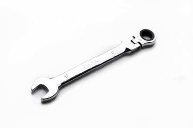 Ключ ріжково-накидний з тріскавкою та шарніром CrV 8мм СИЛА