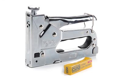 Степлер пружиний для скоби 4-14 мм сталевий корпус, регулювання удару колесом СИЛА