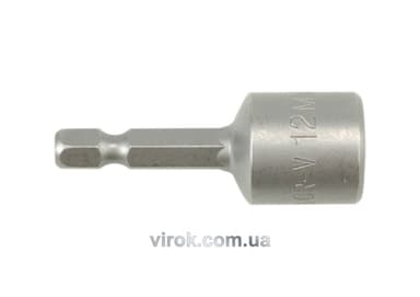 Насадка торцева магнітна 6-гранна YATO : HEX М12 x 48 мм. HEX Ø= 1/4" [200/600]