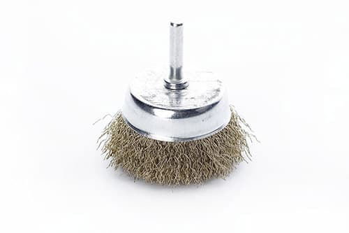Щітка чаша латунна дріт 75мм (дриль) APRO